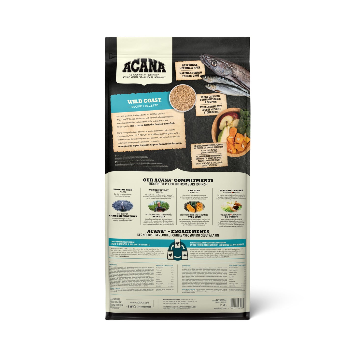 ACANA Classics Wild Coast Dry Dog Food, 14.5-kg (Size: 14.5-kg)