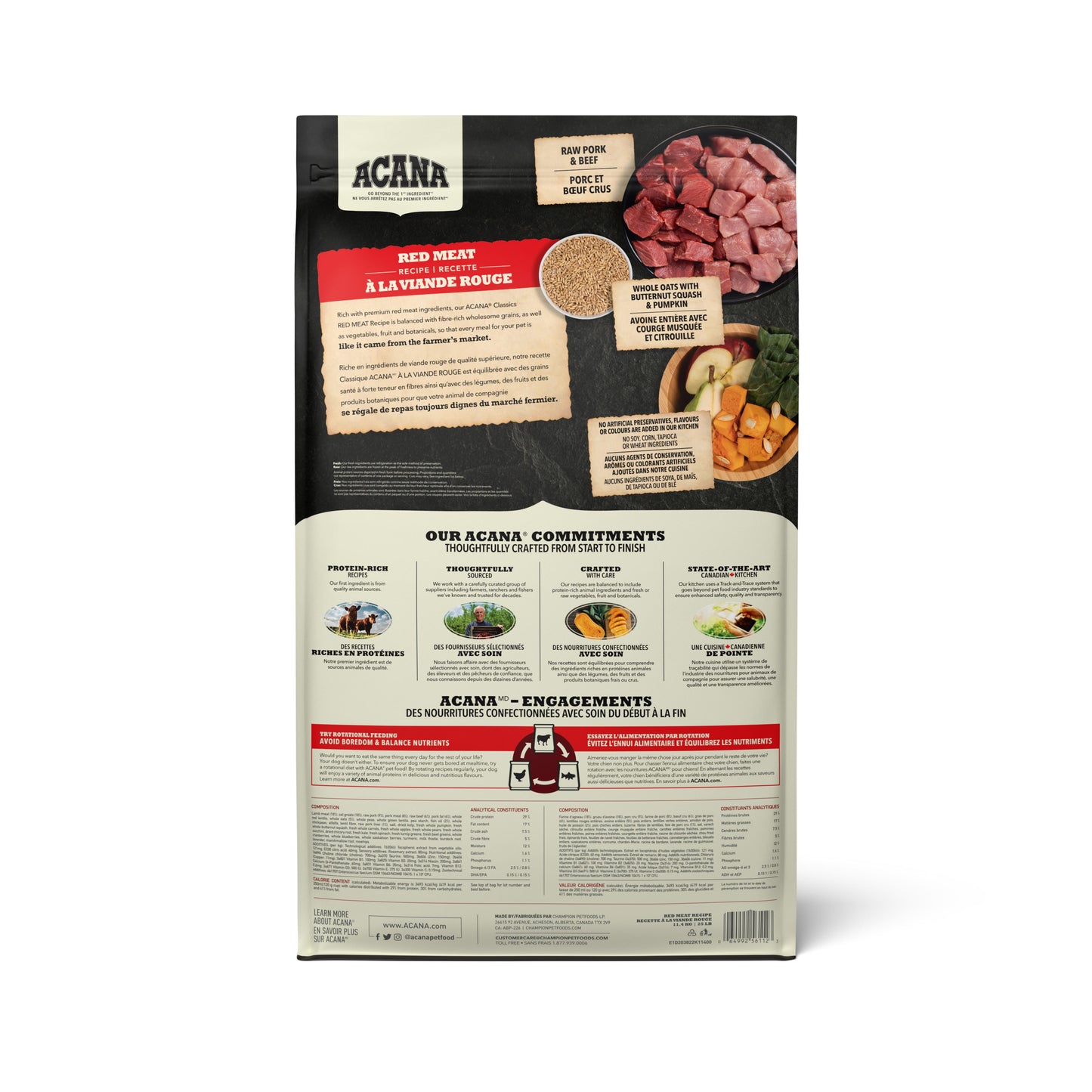 ACANA Classics Red Meat Dry Dog Food, 9.7-kg (Size: 9.7-kg)