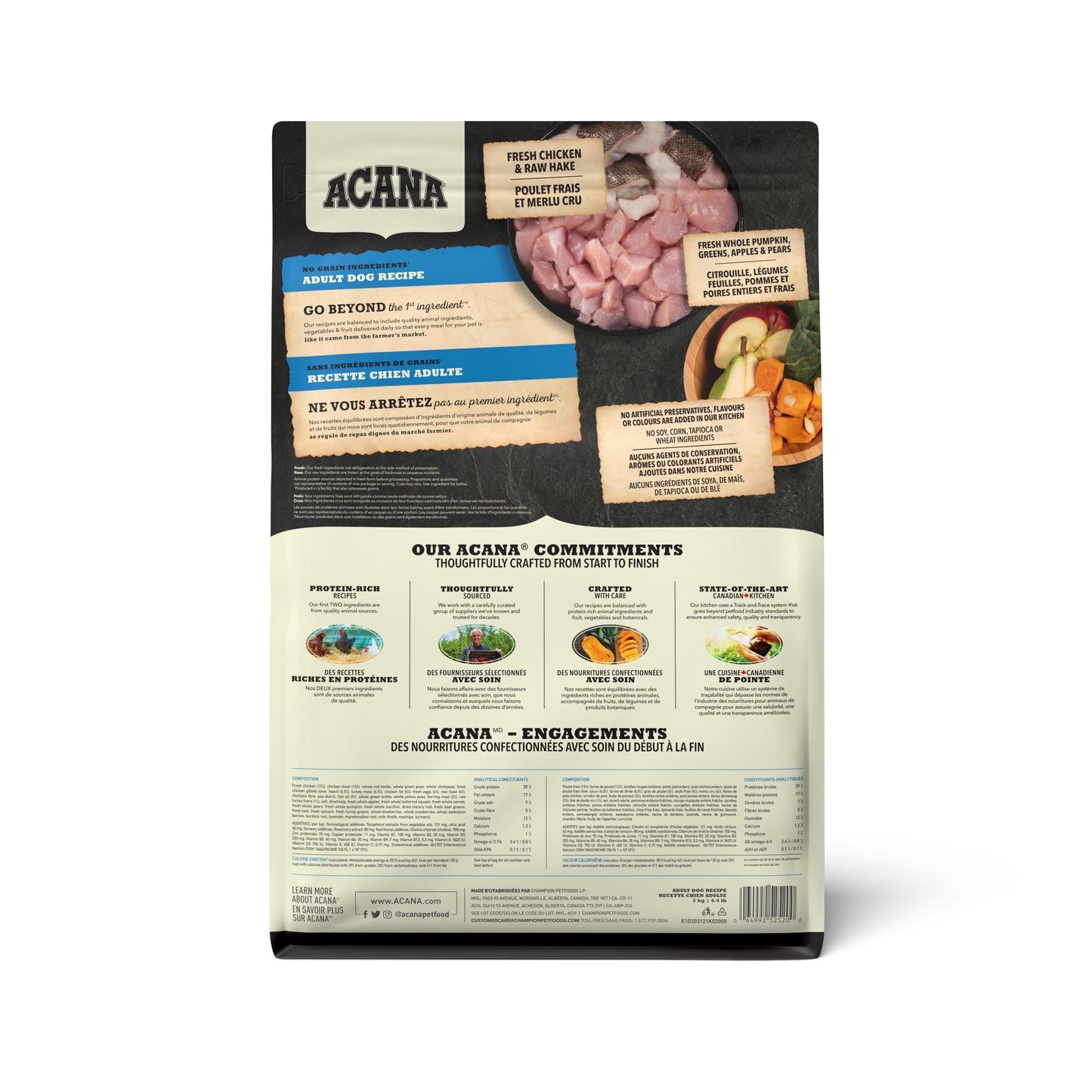 ACANA Adult Dry Dog Food, 2-kg (Size: 2-kg)