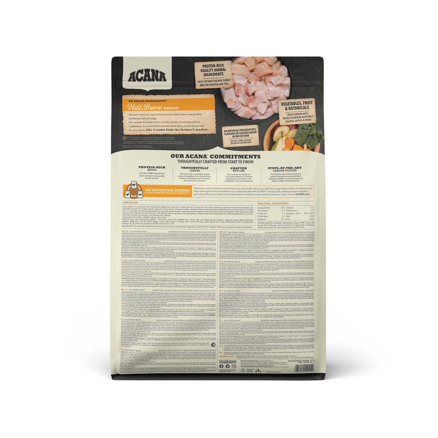 ACANA Wild Prairie Dry Dog Food, 2-kg (Size: 2-kg)