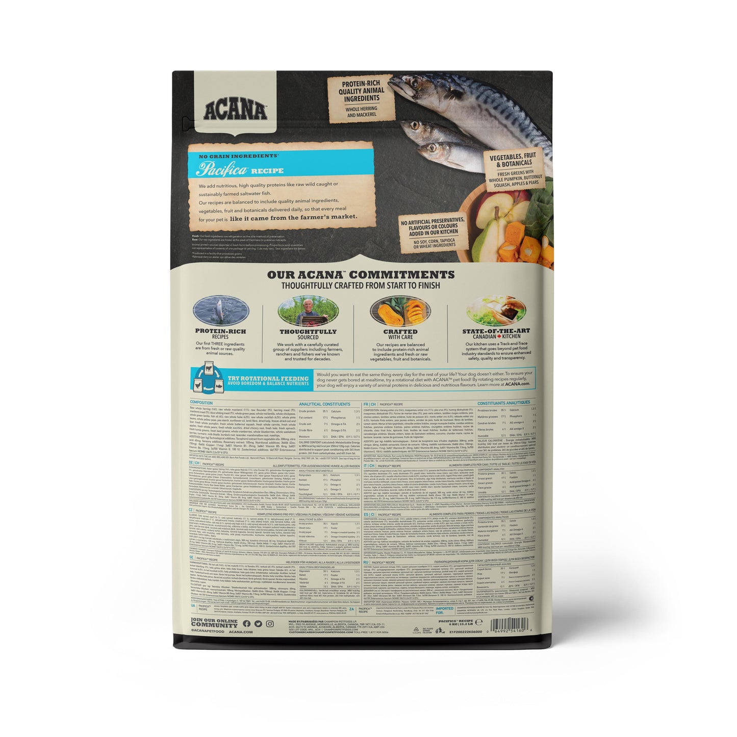ACANA Pacifica Dry Dog Food, 6-kg (Size: 6-kg)