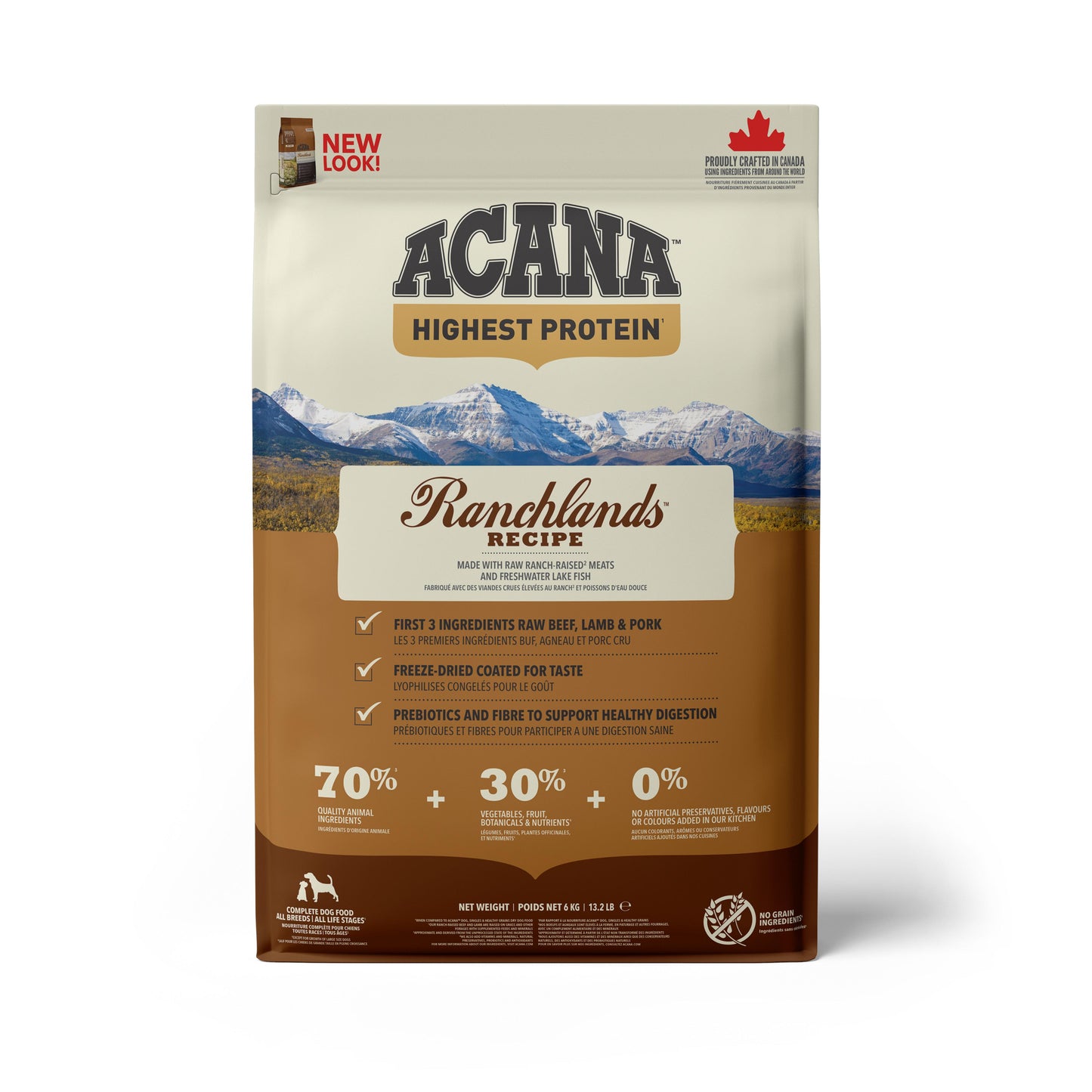 ACANA Ranchlands Dry Dog Food, 6-kg (Size: 6-kg)