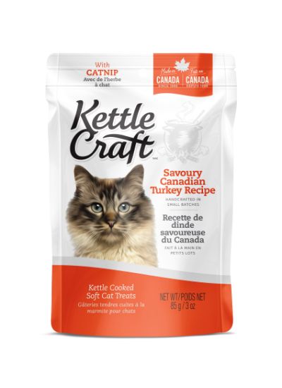 Kettle Craft Savoury Canadian Turkey Cat Treats, 85-gram (Size: 85-gram)