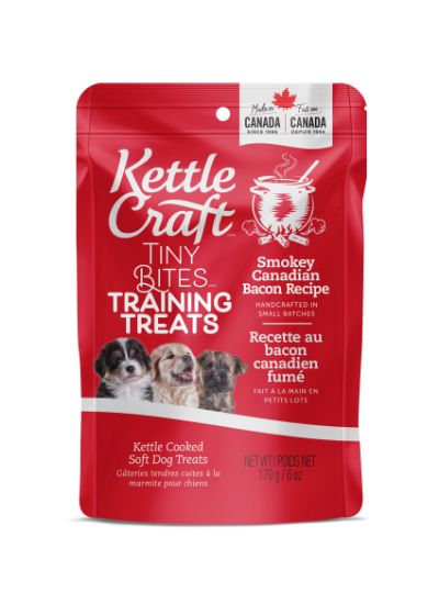 Kettle Craft Smokey Canadian Bacon Dog Treats, Tiny, 170-gram