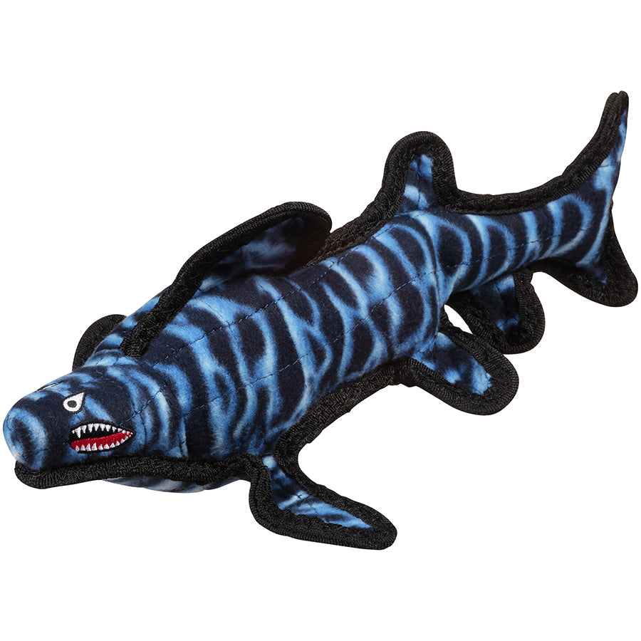 Tuffy Ballistic Shark Dog Toy, Blue, Medium/Large (Size: Medium/Large)