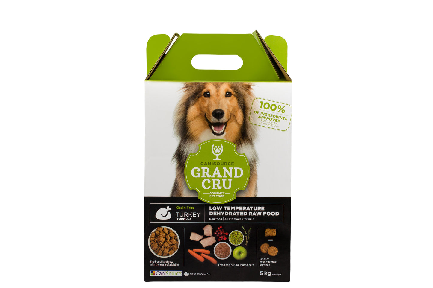 CaniSource Grand Cru Turkey Formula Grain-Free Dehydrated Dog Food, 5-kg