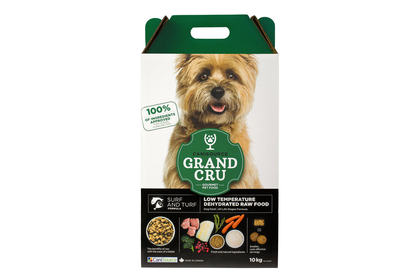 CaniSource Grand Cru Surf & Turf Formula Dehydrated Dog Food, 10-kg