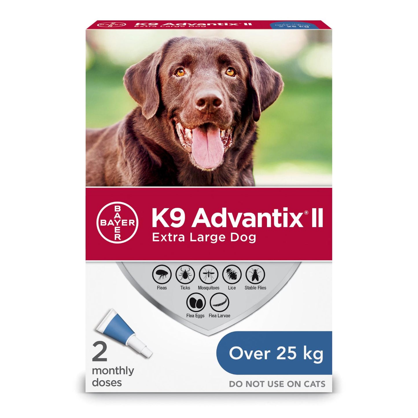 K9 Advantix II Flea Protection for Extra Large Dogs over 25-kg, 2pk