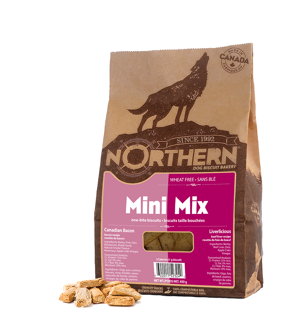 Northern Biscuit Mini Mix Canadian Bacon & Liverlicious Dog Treats, 450-gram (Size: 450-gram)