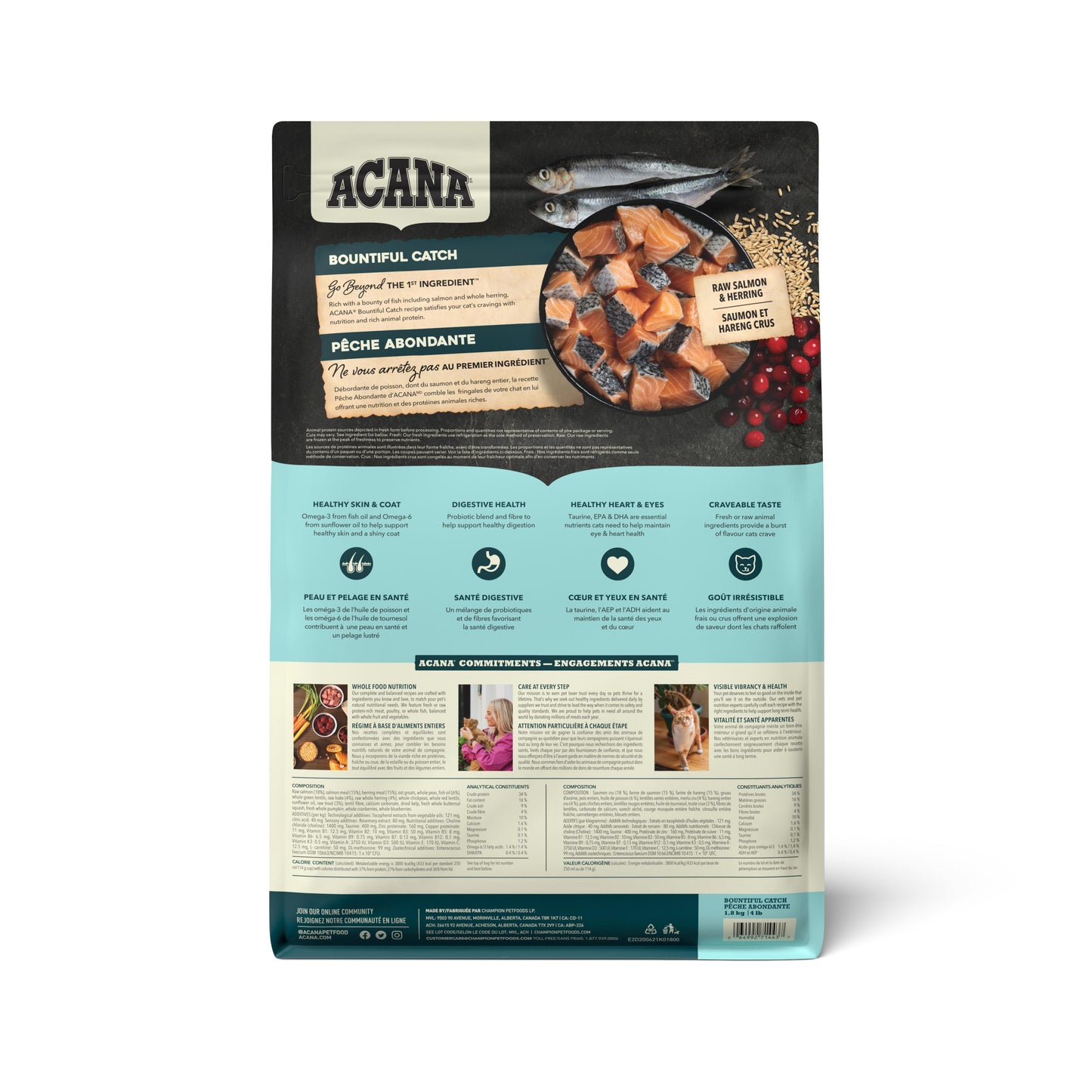 ACANA Bountiful Catch Dry Cat Food, 1.8-kg