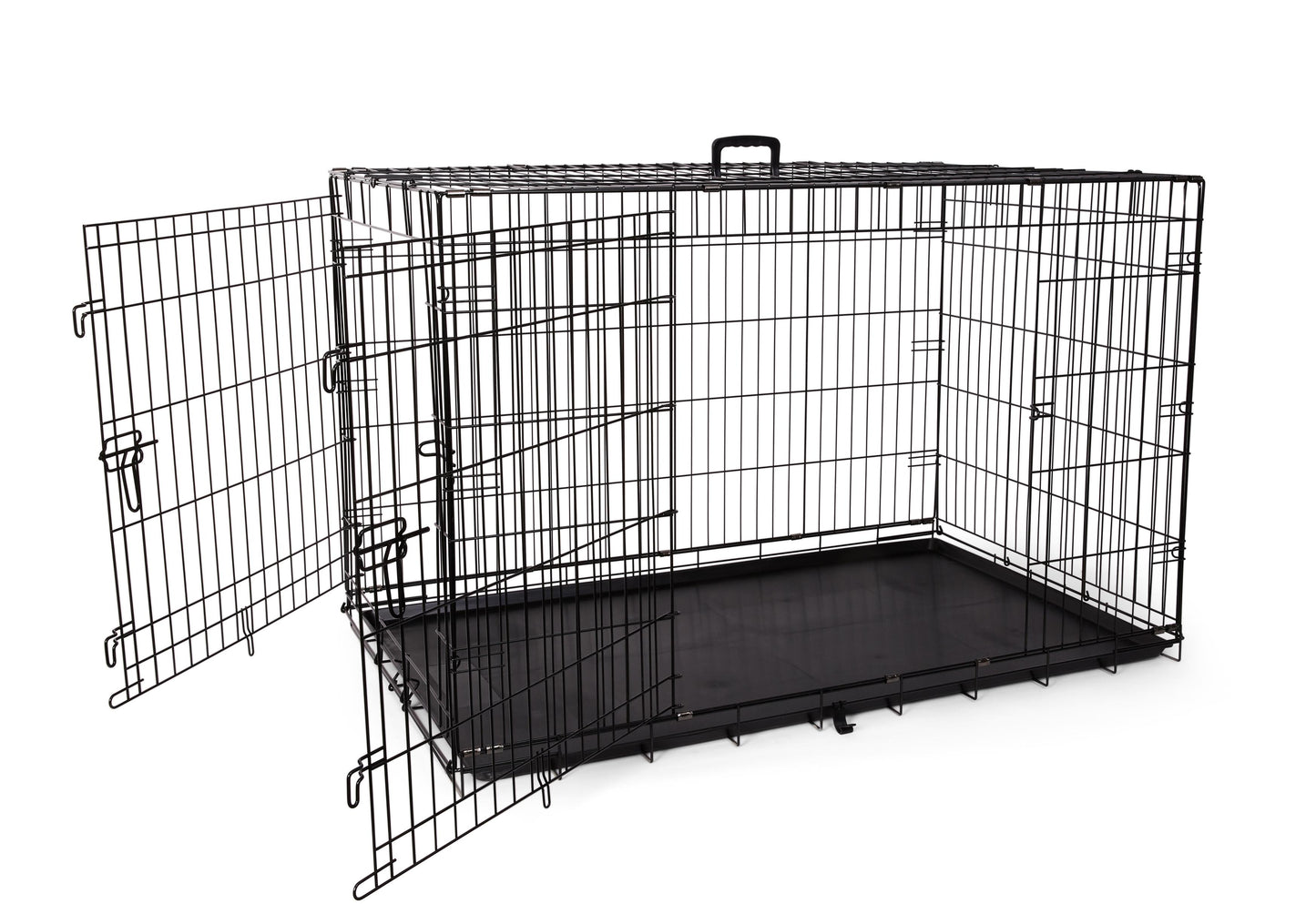 Bud'z Deluxe 2 Door with Divider Dog Crate, 122 x 75 x 81-cm (Size: 122 x 75 x 81-cm)