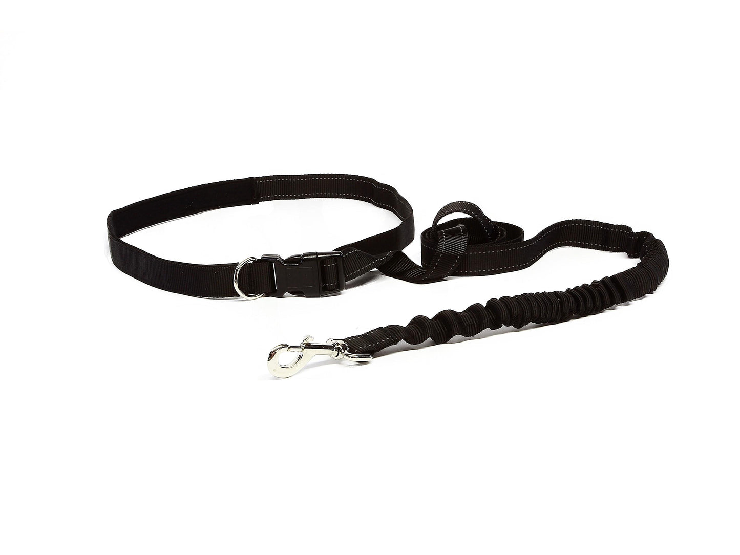 Bud'z Running Dog Leash, Black, 182-cm (Size: 182-cm)