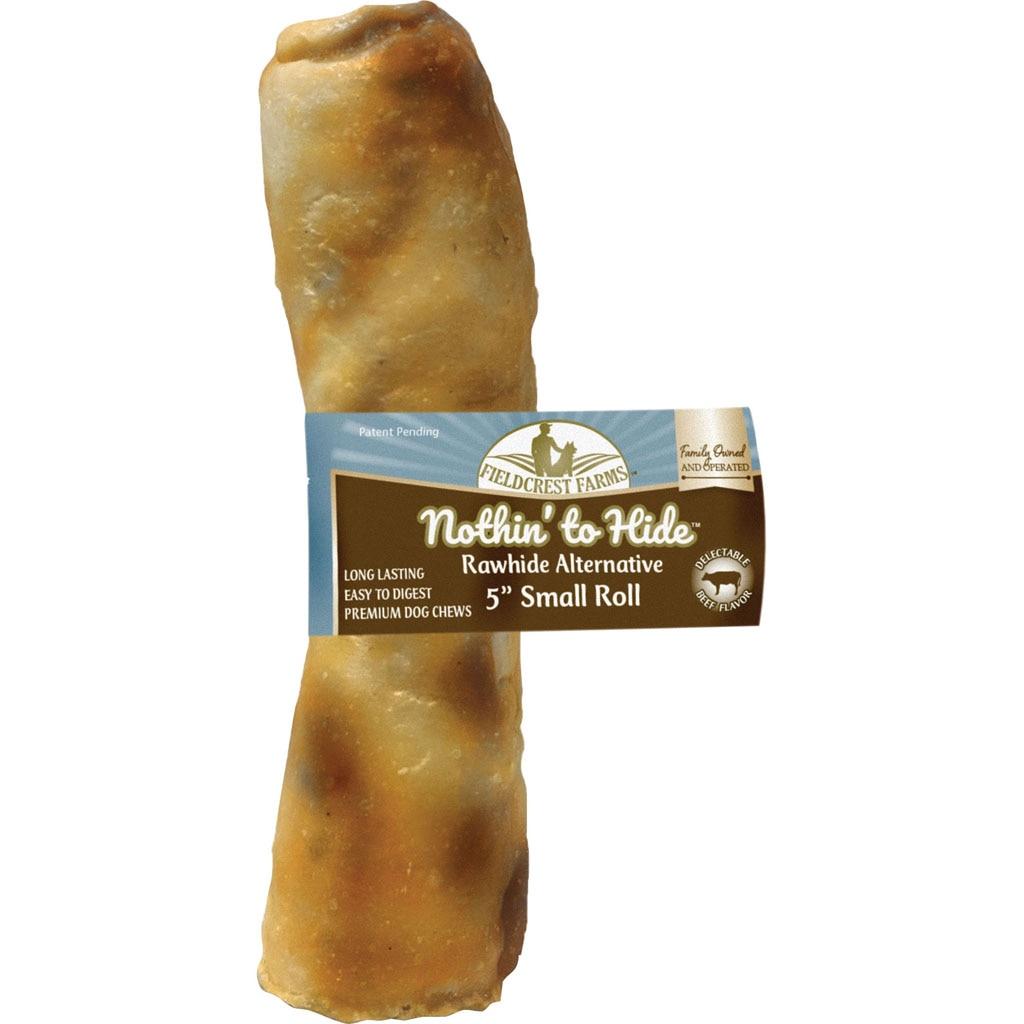 Fieldcrest Farms Nothin' to Hide Beef Roll Dog Treats, 5-in (Size: 5-in)