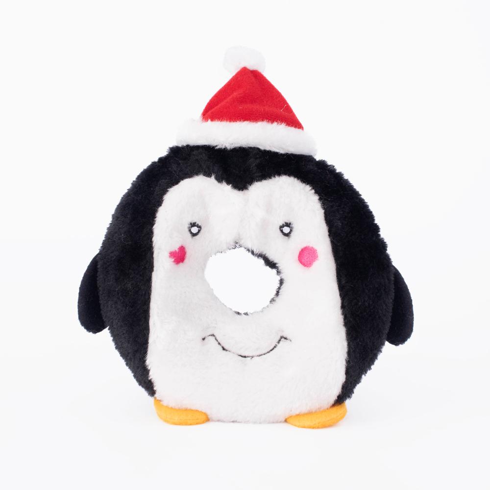 ZippyPaws Holiday Donutz Buddies Penguin Dog Toy
