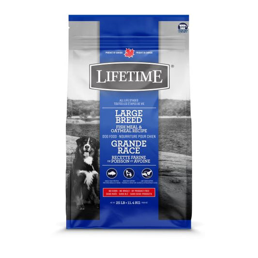 Lifetime All Life Stages Dog Food Large Breed Fish Meal & Oatmeal 25-lb