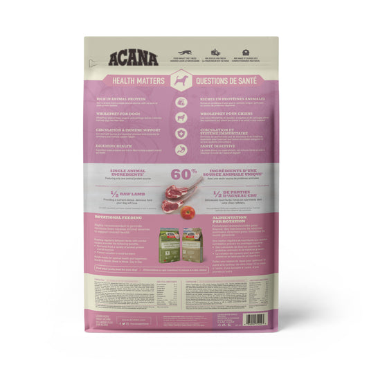 ACANA Singles Limited Ingredient Diet Lamb & Apple Recipe Dry Dog Food, 5.4-kg