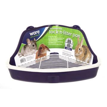 Ware Scatterless Lock-N-Litter Small Animal Pan, Jumbo (Size: Jumbo)