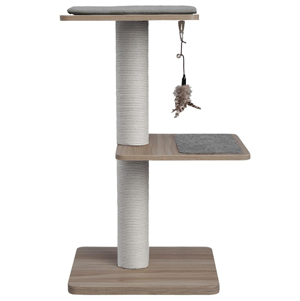BeOneBreed Katt3EVO Cat Tree, Gray, 30-in (Size: 30-in)