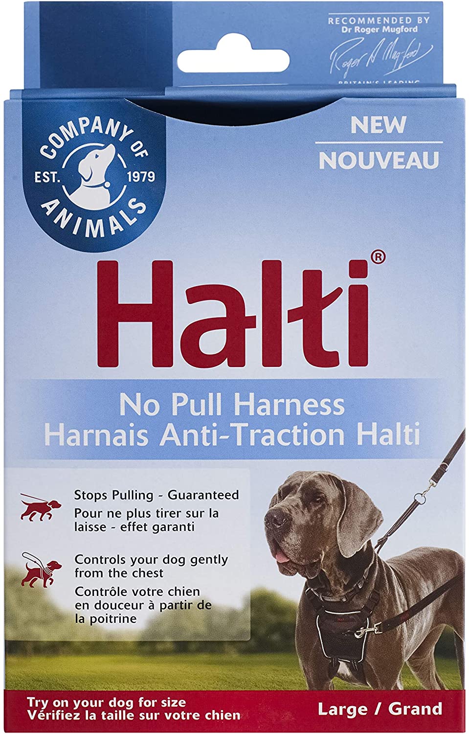 Halti No Pull Harness, Black, Large (Size: Large)