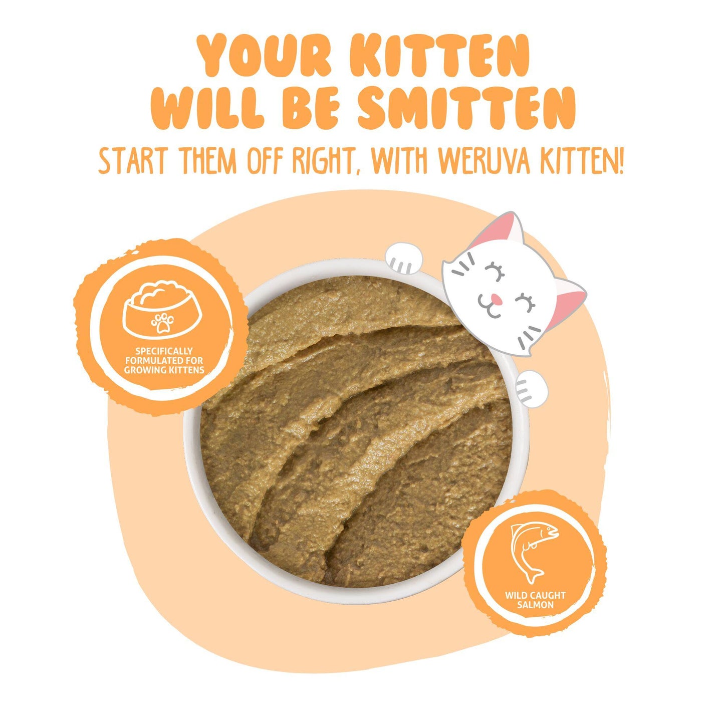 Weruva Kitten Tuna & Salmon Formula in a Hydrating Puree Wet Cat Food Can, 3-oz (Size: 3-oz)