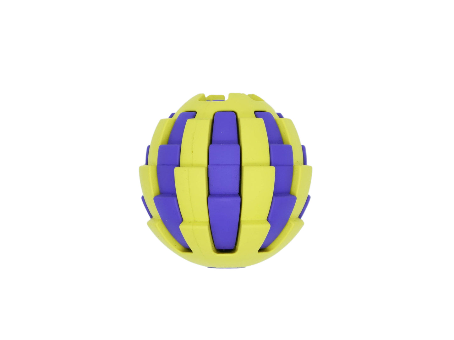 Bud'z Astro with Treat Hole Rubber Dog Toy, Yellow, 2.5-in (Size: 2.5-in)