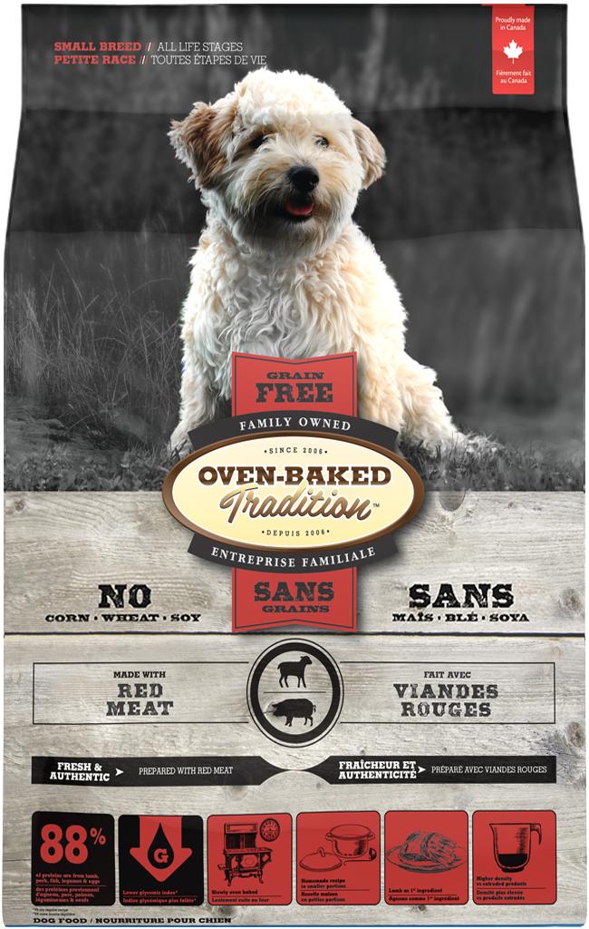 Oven-Baked Tradition Red Meat Small Breed Grain-Free Dry Dog Food, 5-lb (Size: 5-lb)
