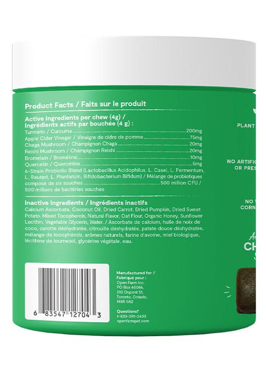 Open Farm Immune Chews Dog Supplement, 90-count