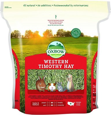 Oxbow Western Timothy Hay Small Animal Food, 90-oz (Size: 90-oz)