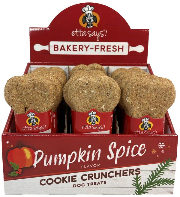 Etta Says! Bakery-Fresh Cookie Crunchers Pumpkin Spice Dog Treats, 1-oz (Size: 1-oz)