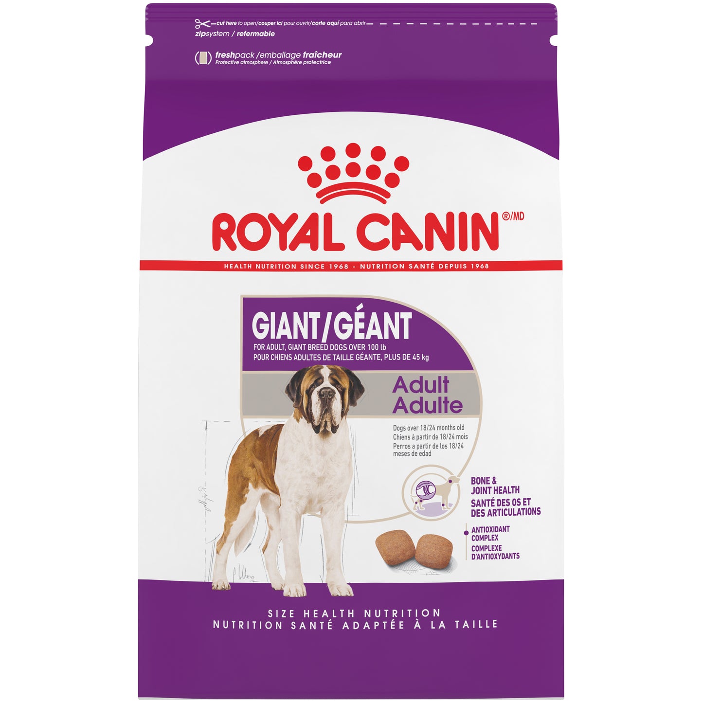 Royal Canin Size Health Nutrition Giant Breed Adult Dry Dog Food, 30-lb (Size: 30-lb)
