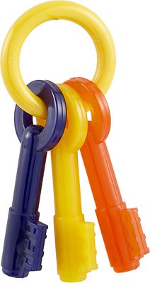 Nylabone Puppy Chew Teething Keys Dog Toy, X-Small (Size: X-Small)