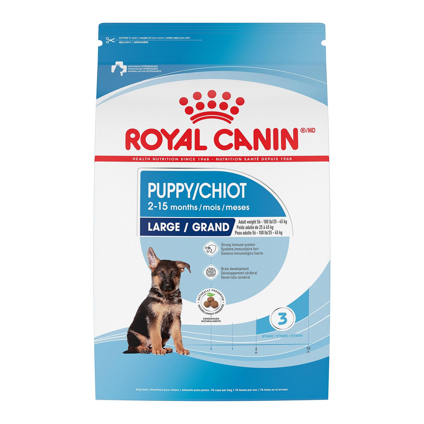 Royal Canin Size Health Nutrition Large Breed Puppy Dry Dog Food, 30-lb