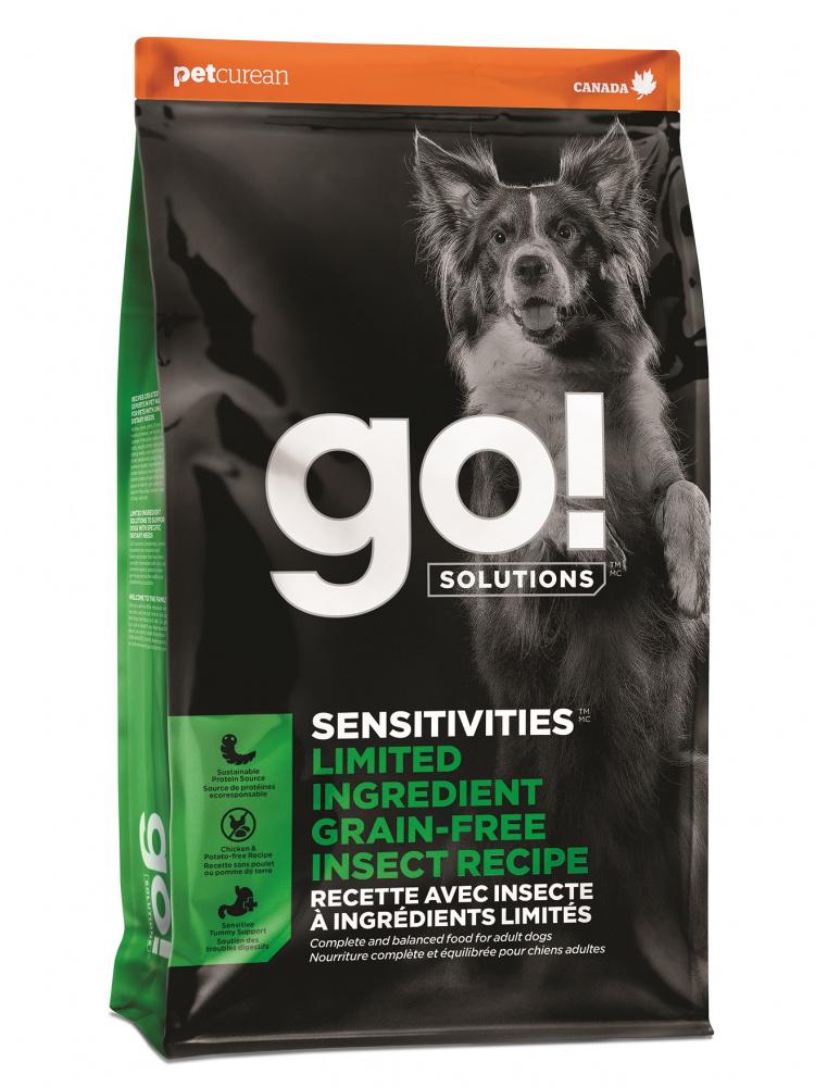 Go! Solutions Sensitivities Limitied Ingredient Insect Recipe Grain-Free Dry Dog Food, 22-lb