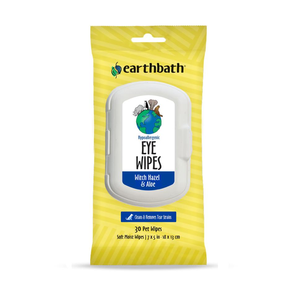 Earthbath Hypoallergenic Witch Hazel & Aloe Pet Eye Wipes, 30-count (Size: 30-count)