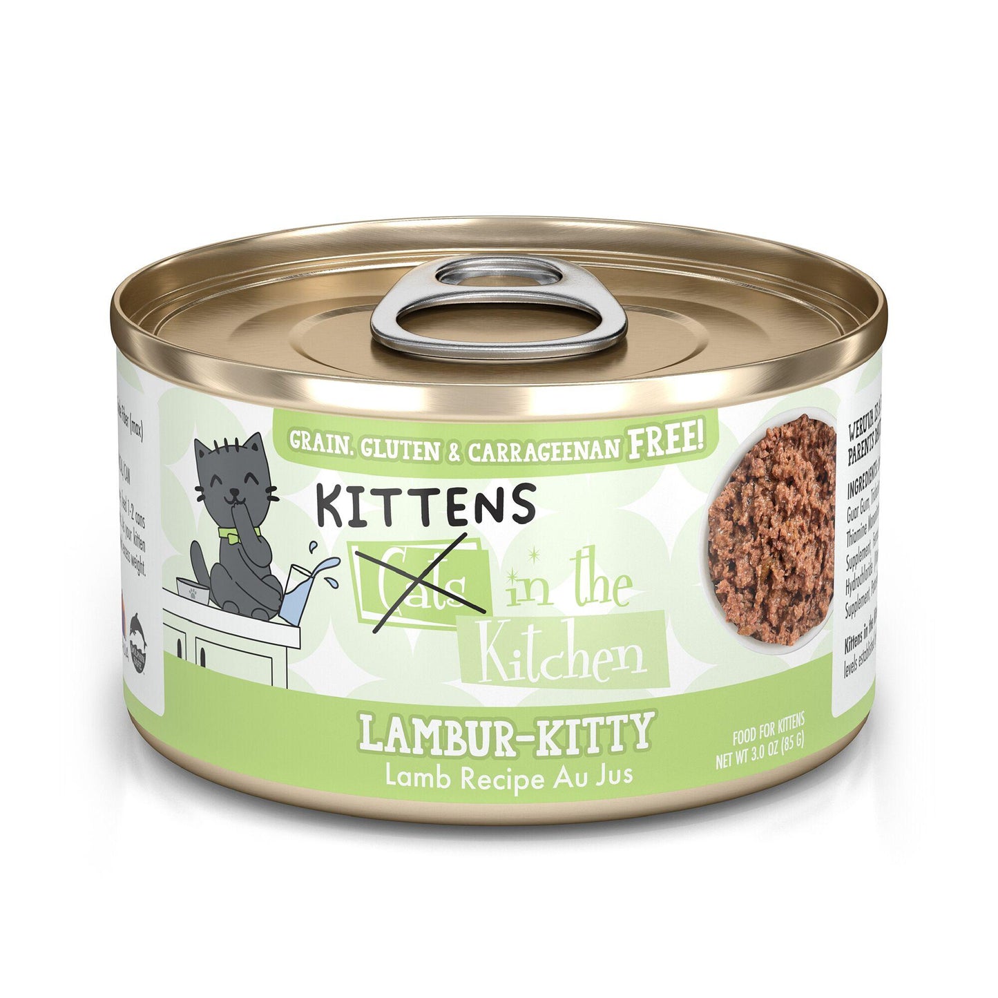 B2G1 FREE - Weruva - Cats in the Kitchen Kitten Lambur-kitty Lamb Recipe Wet Cat Food Can, 3-oz