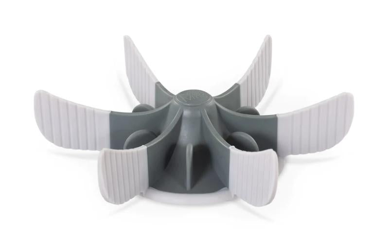 Messy Mutts Universal Slow Feeder Bowl Insert with Suction Cups for Dogs, Cool Grey, 7.5-in (Size: 7.5-in)