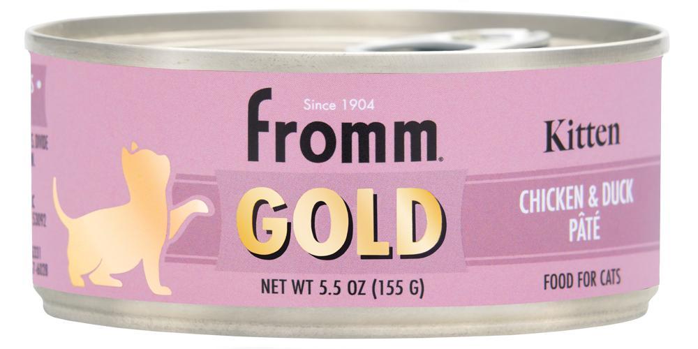 Fromm Gold Kitten Chicken & Duck Pate Wet Cat Food Can, 5.5-oz (Size: 5.5-oz)