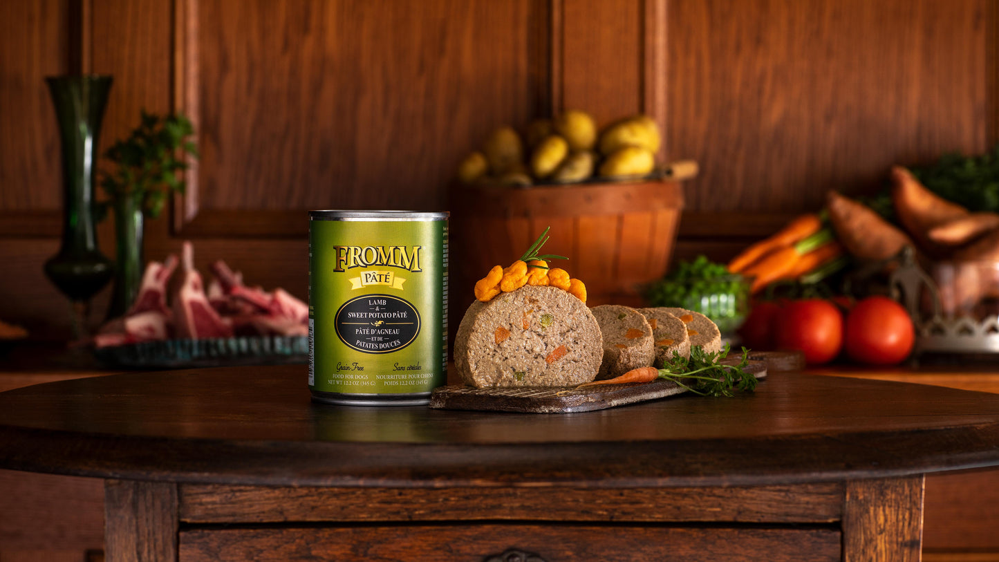 Fromm Lamb & Sweet Potato Pate Canned Dog Food, 12.2-oz