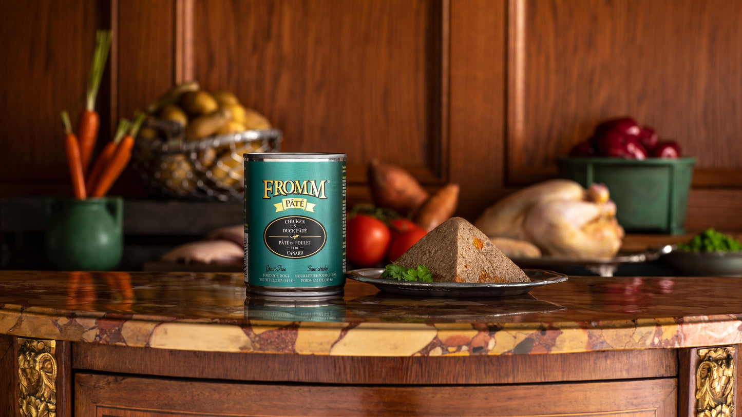 Fromm Chicken & Duck Pate Canned Dog Food, 12.2-oz (Size: 12.2-oz)
