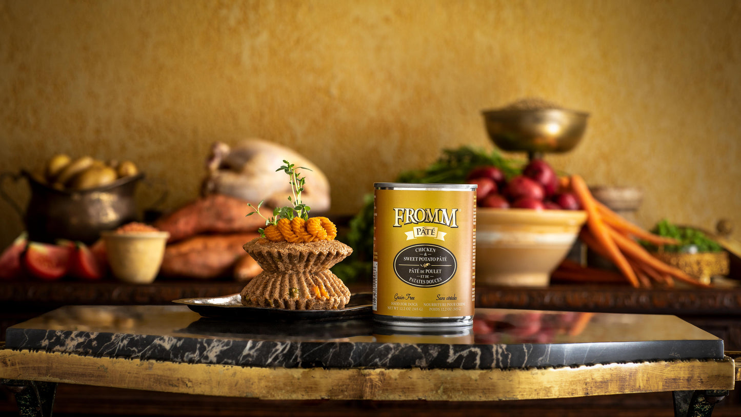 Fromm Chicken & Sweet Potato Pate Canned Dog Food, 12.2-oz (Size: 12.2-oz)