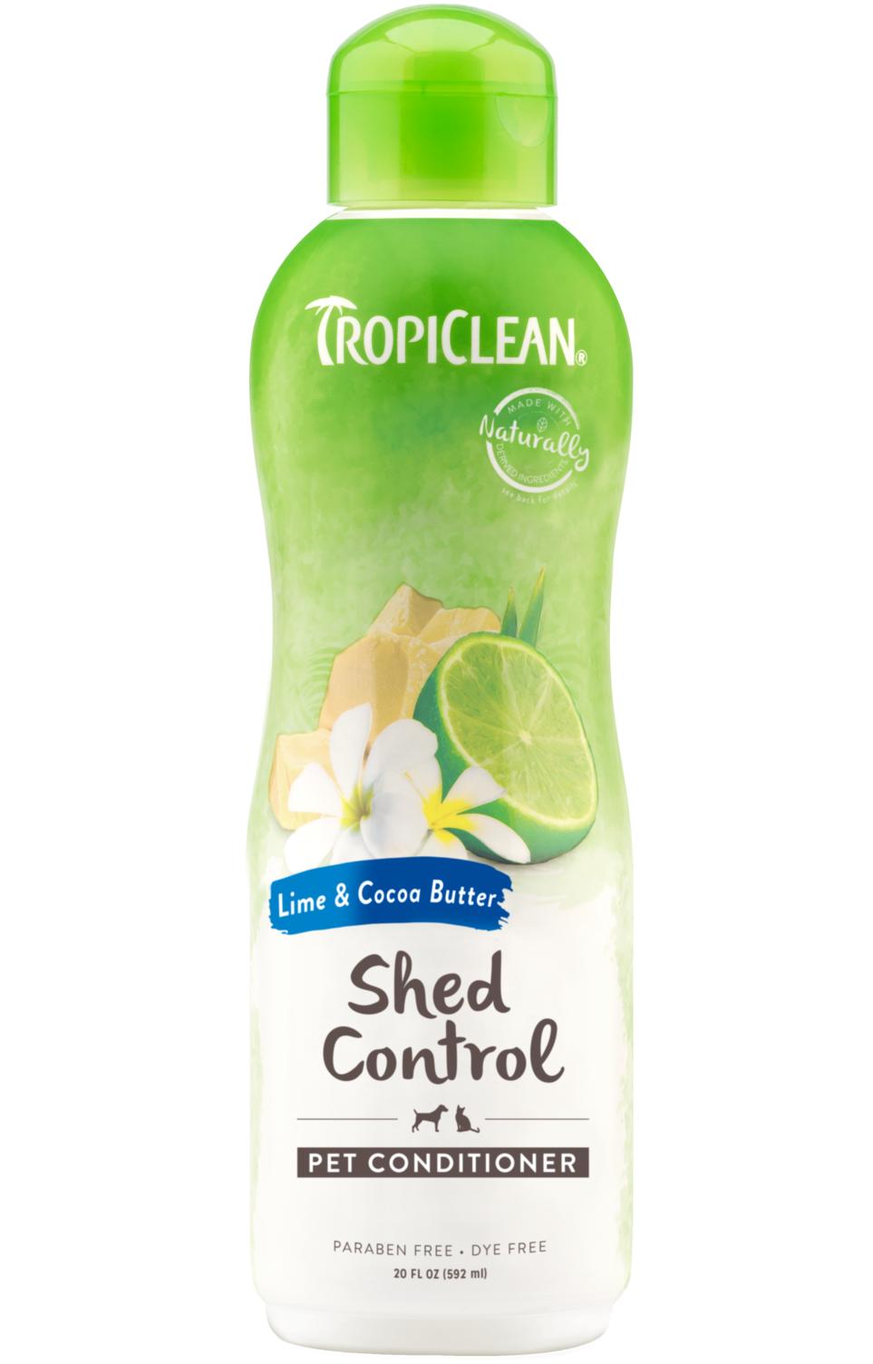 Tropiclean Lime & Cocoa Butter Shed Control Pet Conditioner, 20-oz