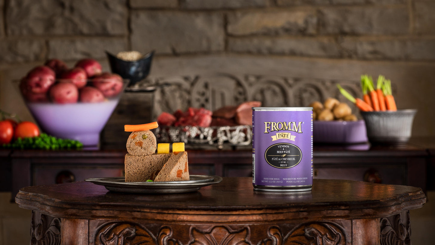 Fromm Venison & Beef Pate Canned Dog Food, 12.2-oz (Size: 12.2-oz)