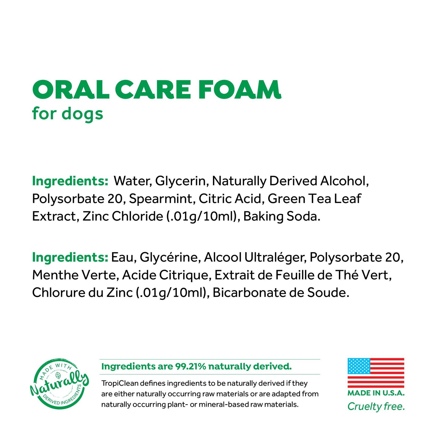 Tropiclean Fresh Breath Oral Care Mint Foam for Dogs, 4.5-oz (Size: 4.5-oz)