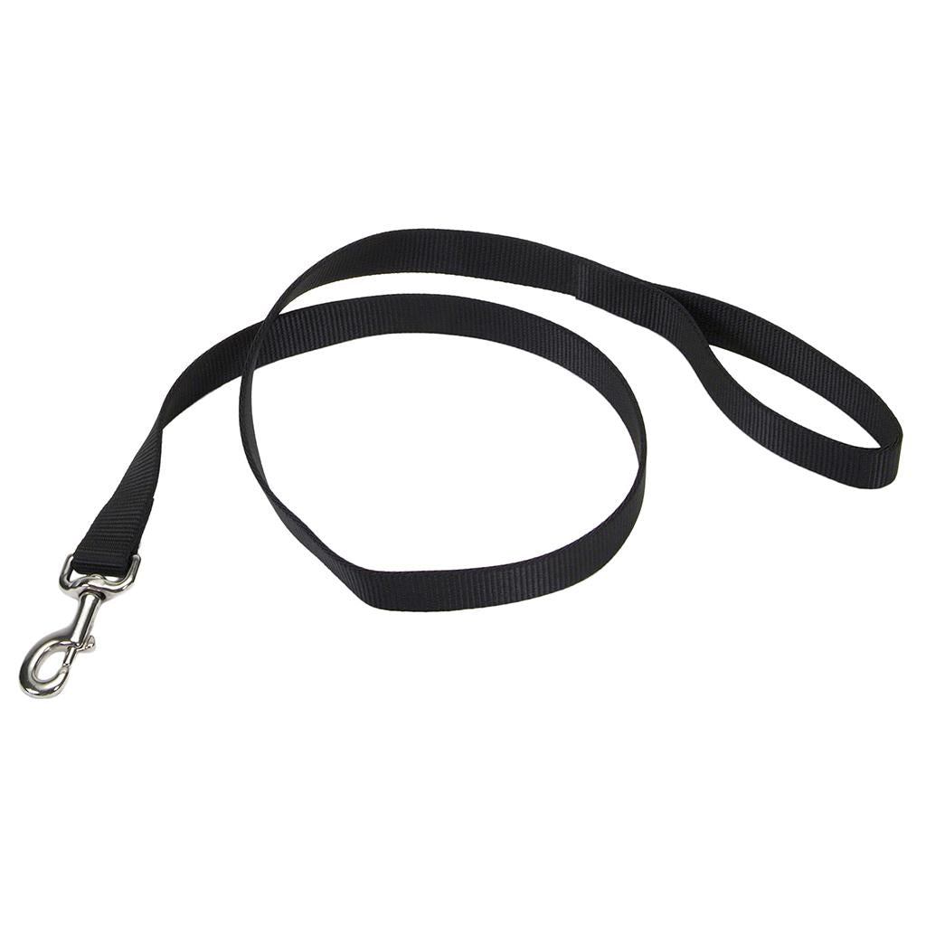 Coastal Single-Ply Dog Leash, Black, 3/4-in x 6-ft (Size: 3/4-in x 6-ft, Color: Black)