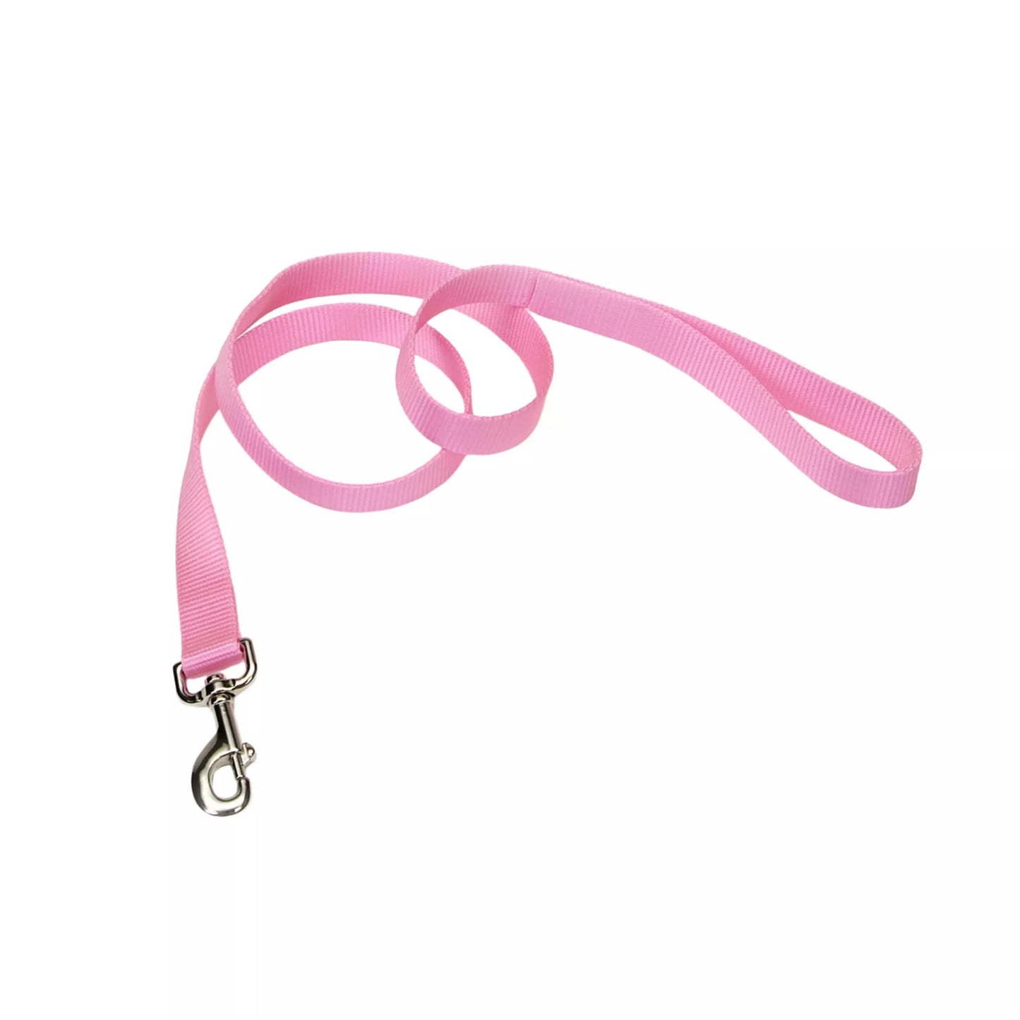 Coastal Single-Ply Dog Leash, Pink Bright, 5/8-in x 6-ft (Size: 5/8-in x 6-ft, Color: Pink Bright)