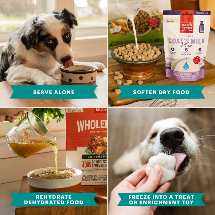 The Honest Kitchen Daily Boosters Instant Beef Bone Broth with Turmeric for Dogs 3.6-oz