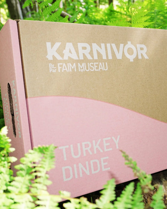 Karnivor by Faim Museau Turkey Frozen Raw Dog Food 24-lb Orono Ontario