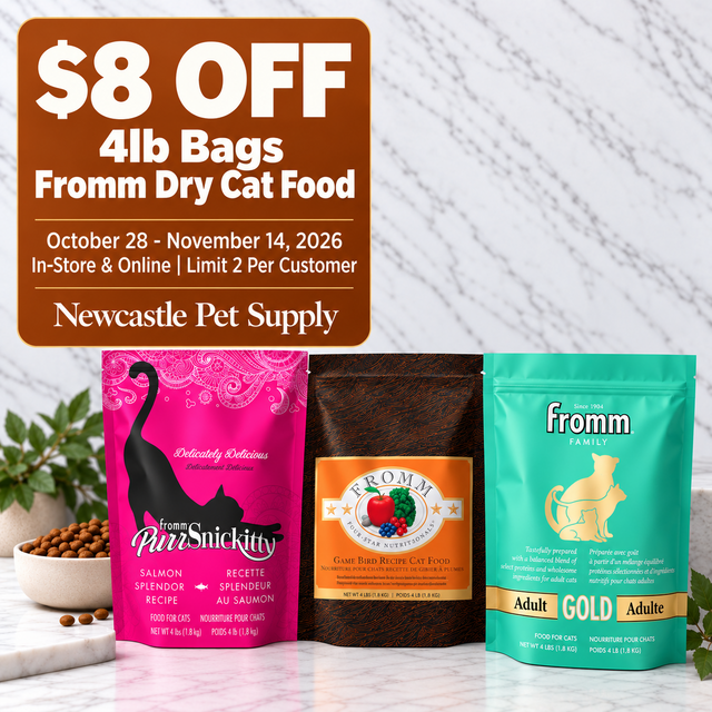 Fromm 4-lb dry cat food promotion