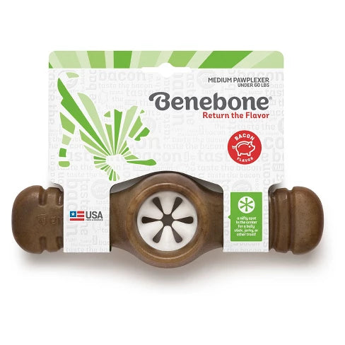 Benebone Pawplexer Bacon Flavored Dog Chew Toy, Small