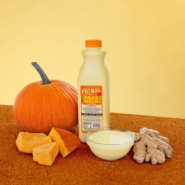 Primal Raw Frozen Goat Milk 'Pumpkin Spice' for Dogs & Cats, 32-oz (Size: 32-oz)